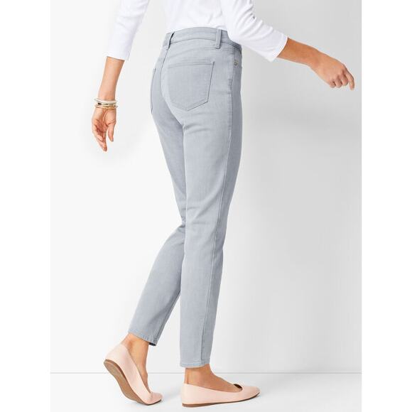 Slim Ankle Jeans - Zenith Wash talbots career casual size 16 comfort high rise - Picture 2 of 10